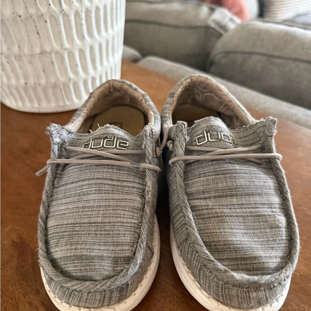 Size 11 little kids HeyDudes